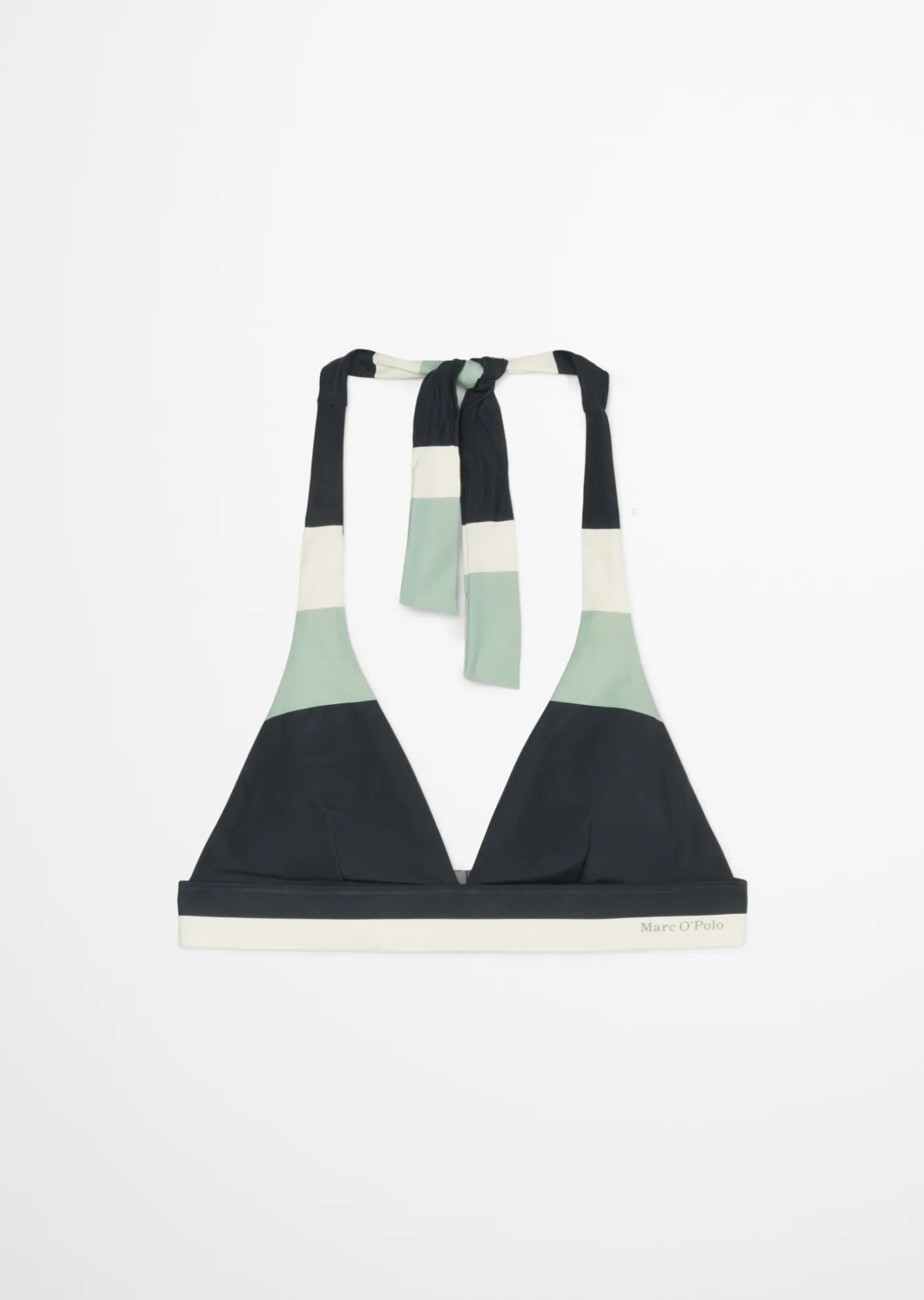Neckholder-Bikini-Top aus recyceltem Material