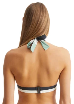 Neckholder-Bikini-Top aus recyceltem Material