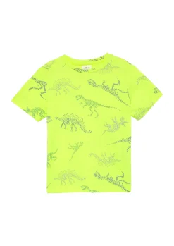 Neon T-Shirt mit All-over-Print
