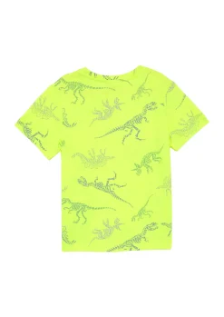 Neon T-Shirt mit All-over-Print
