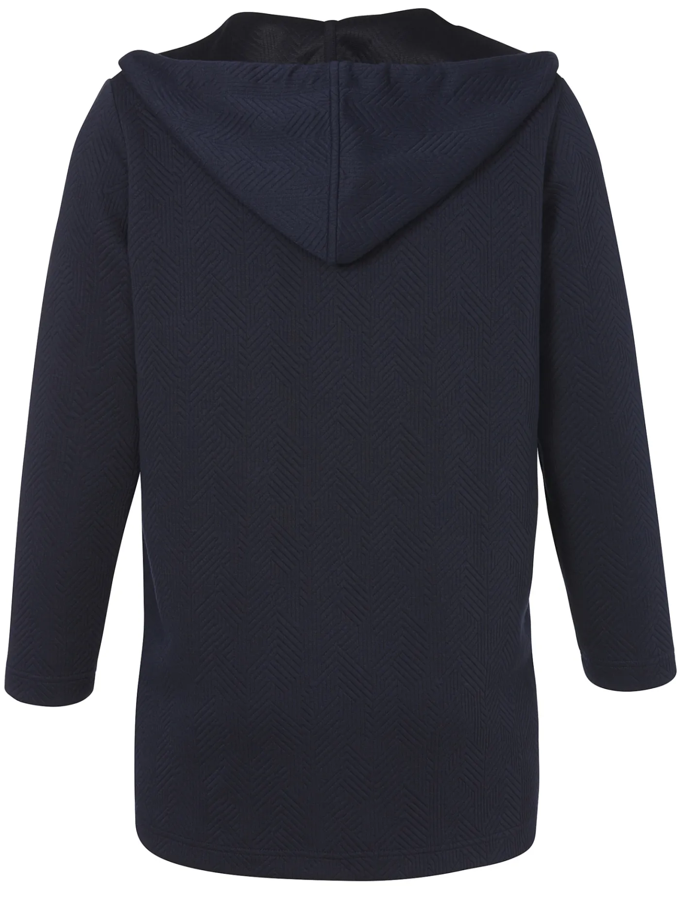 Offene Longjacke mit Kapuze