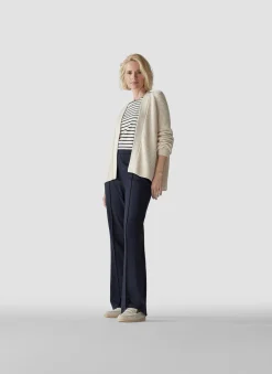 Offener Strick-Cardigan mit Perfangstruktur