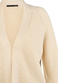 Offener Strick-Cardigan mit Perfangstruktur