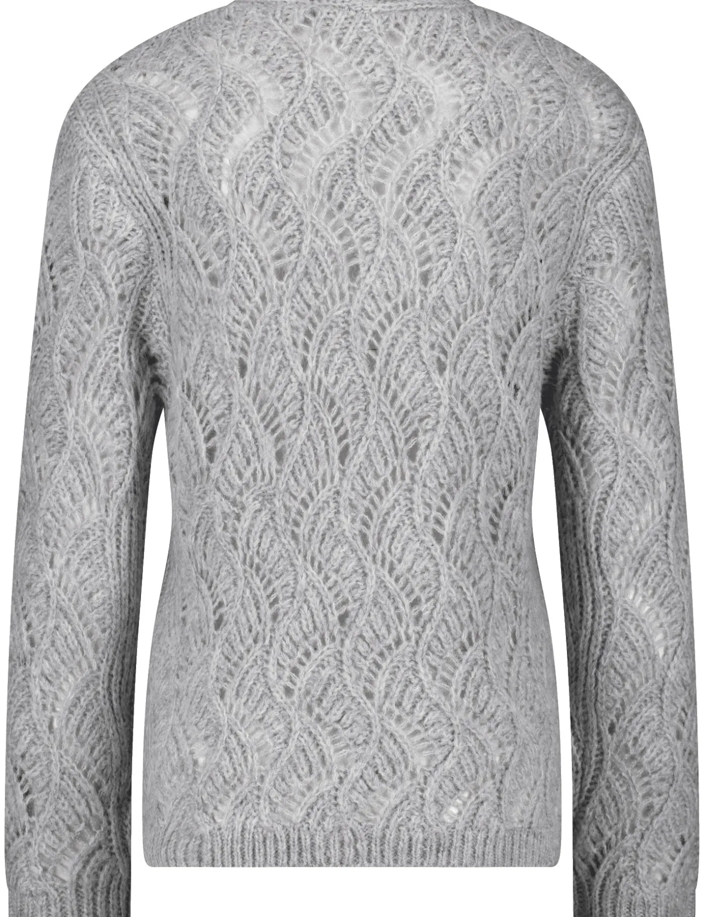 Offene Strickjacke in Ajour-Strick