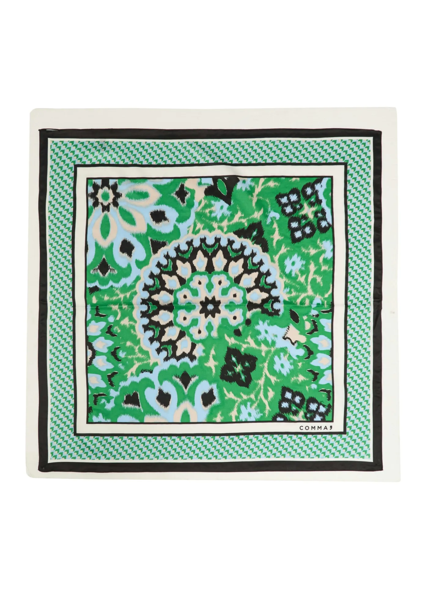 Ornamental gemustertes Tuch aus Seidenmix