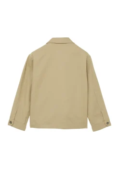 Overshirt aus Baumwollmix mit Label-Patch und aufgesetzten Taschen