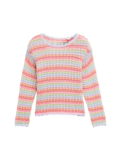 Oversized Pullover mit Streifenmuster