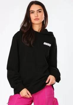 Oversized Hoodie aus Baumwoll-Terry mit verspieltem Slogan