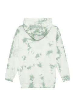Oversized-Sweatshirt mit Kapuze in Batik-Optik