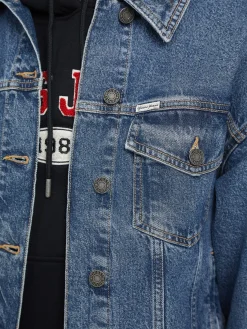 Oversized Trucker Jeansjacke