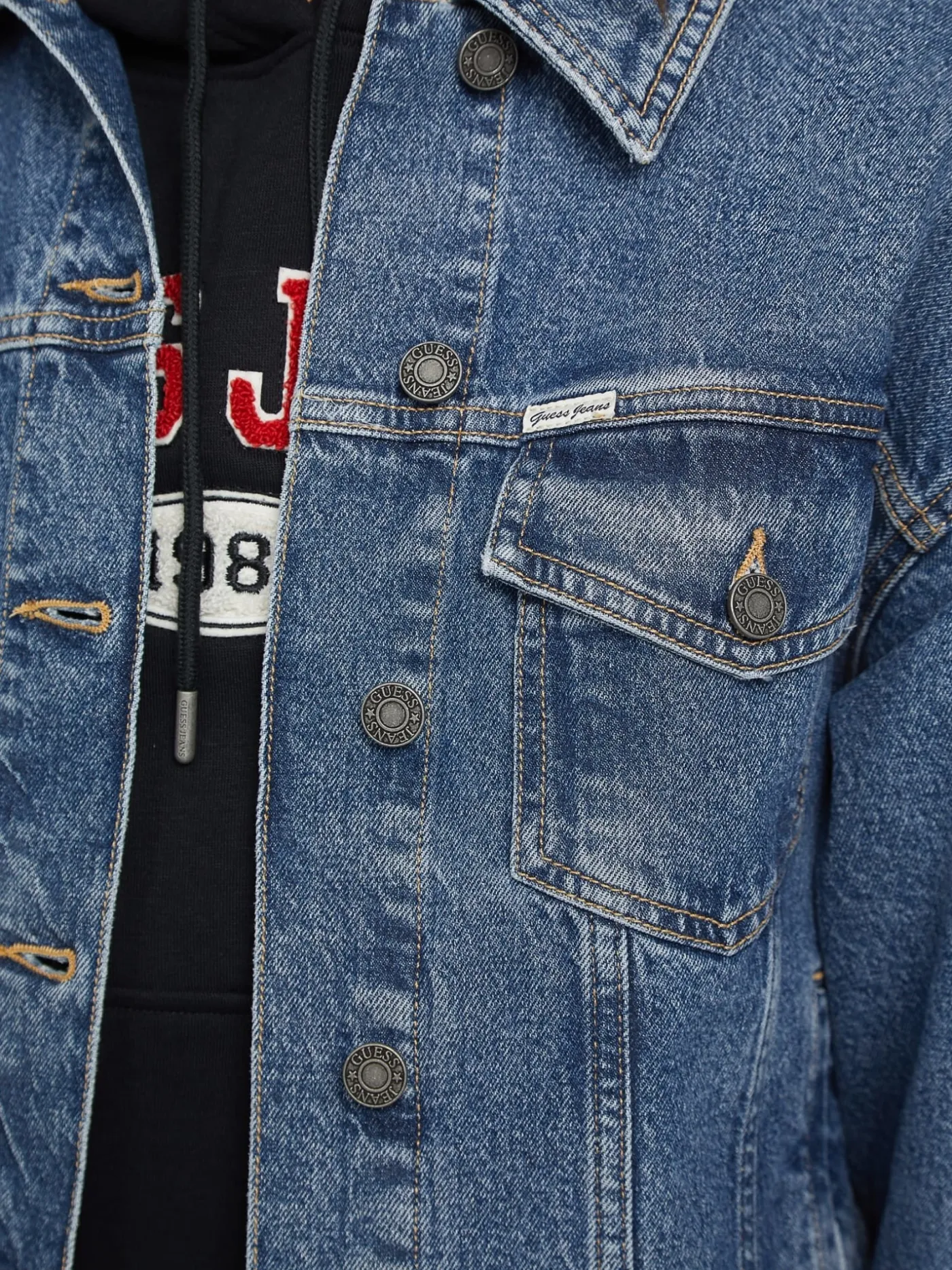 Oversized Trucker Jeansjacke