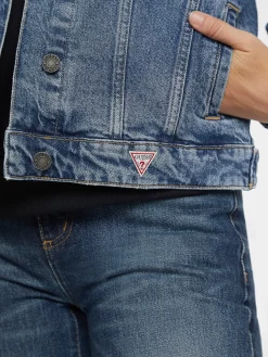 Oversized Trucker Jeansjacke