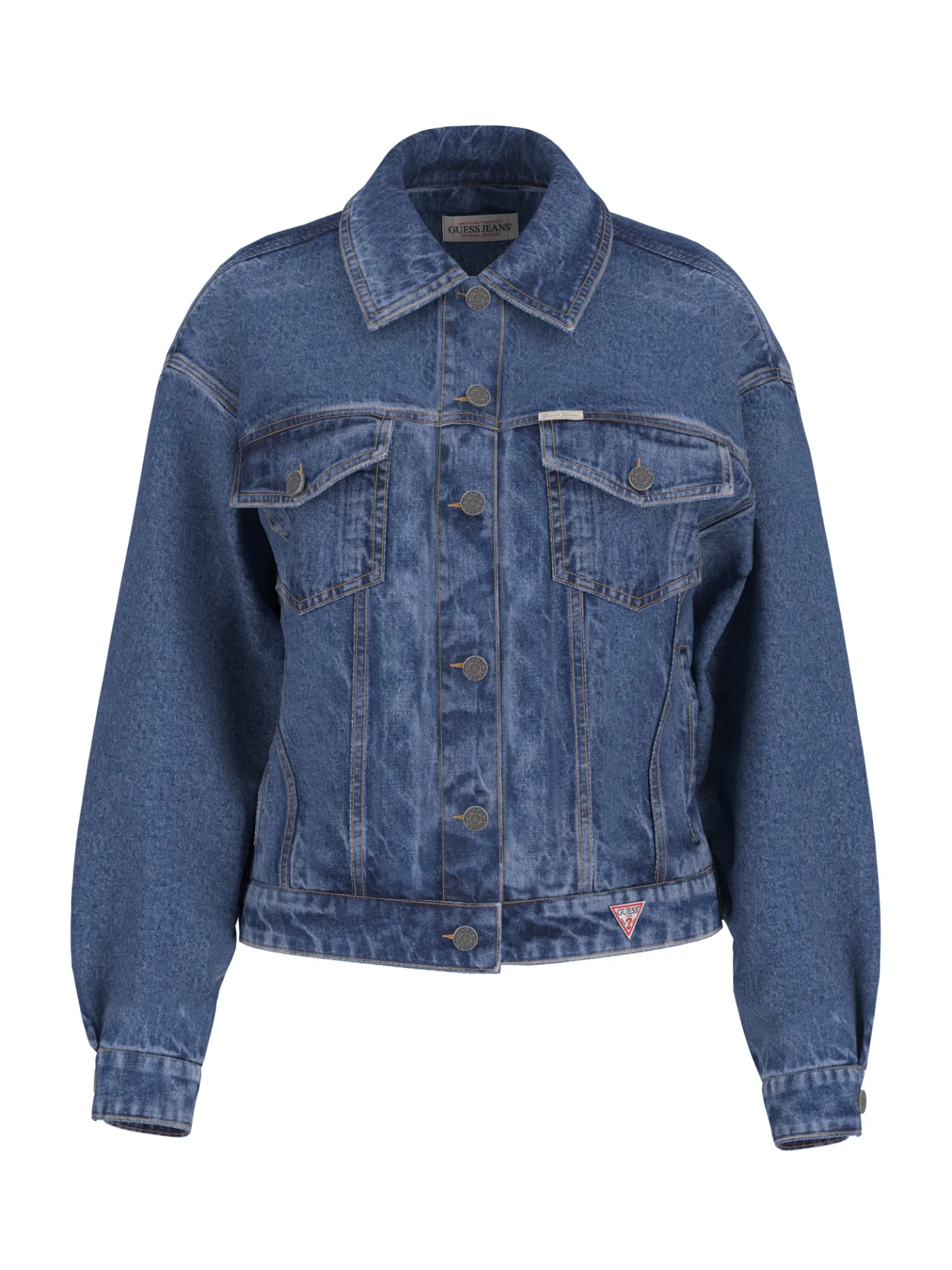 Oversized Trucker Jeansjacke