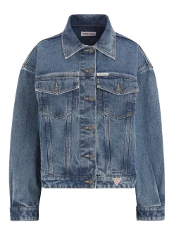 Oversized Trucker Jeansjacke