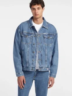 Oversized Trucker Jeansjacke