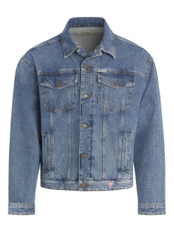 Oversized Trucker Jeansjacke