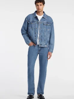 Oversized Trucker Jeansjacke