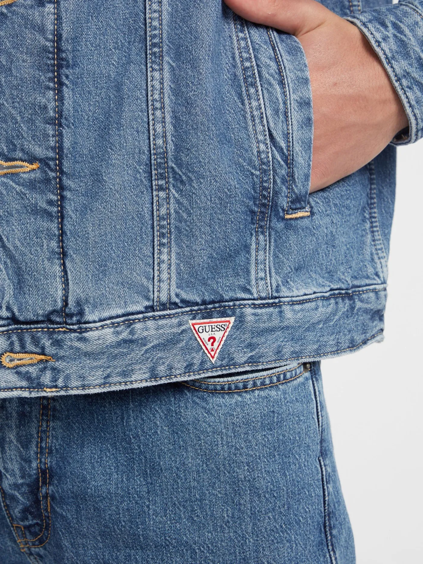 Oversized Trucker Jeansjacke