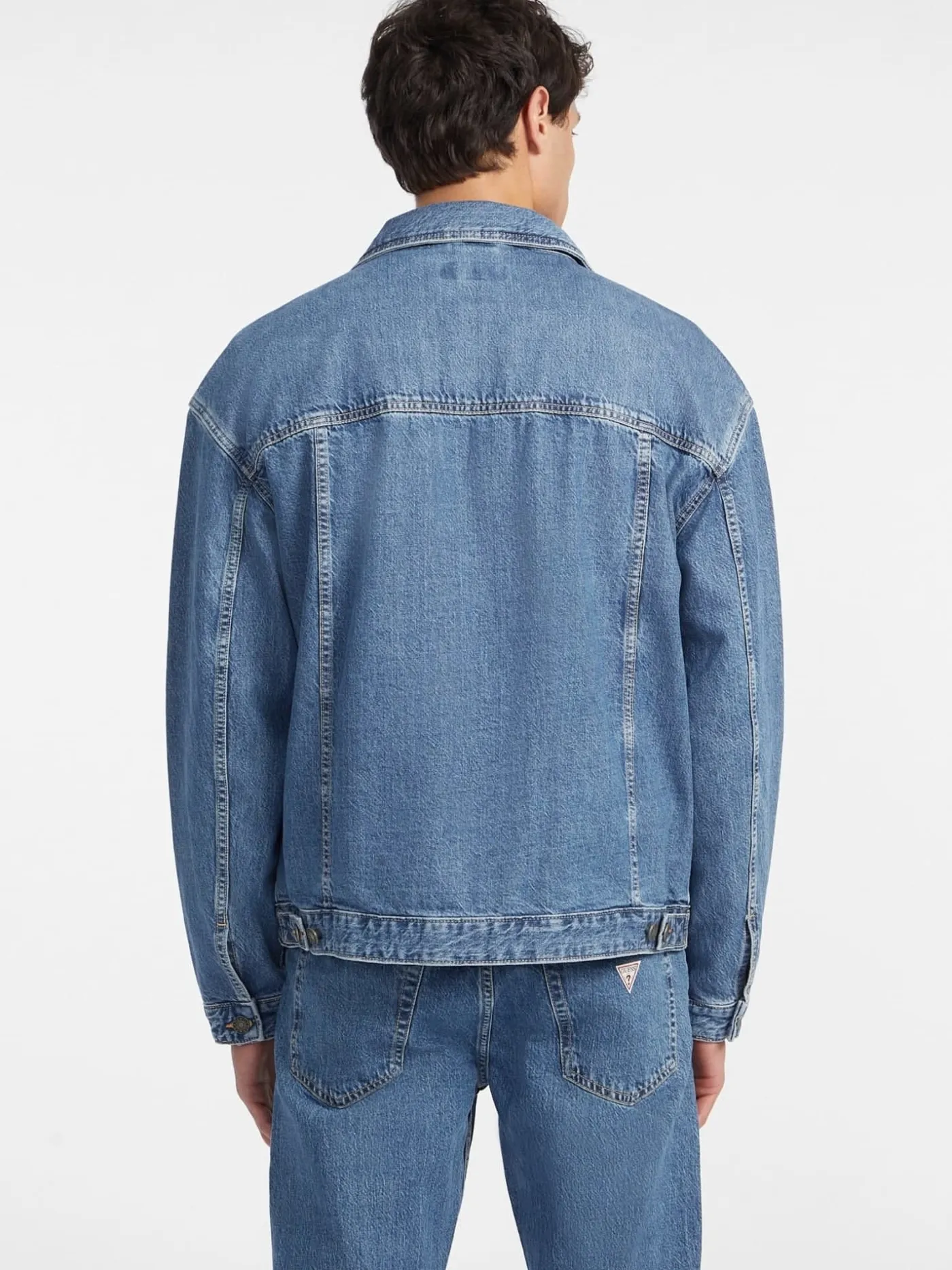 Oversized Trucker Jeansjacke