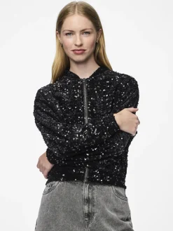 PCKAM Pailletten Bomberjacke