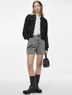PCKAM Pailletten Bomberjacke