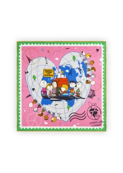 Peanuts Premium Nickituch aus reiner Seide mit Herz-Motiv