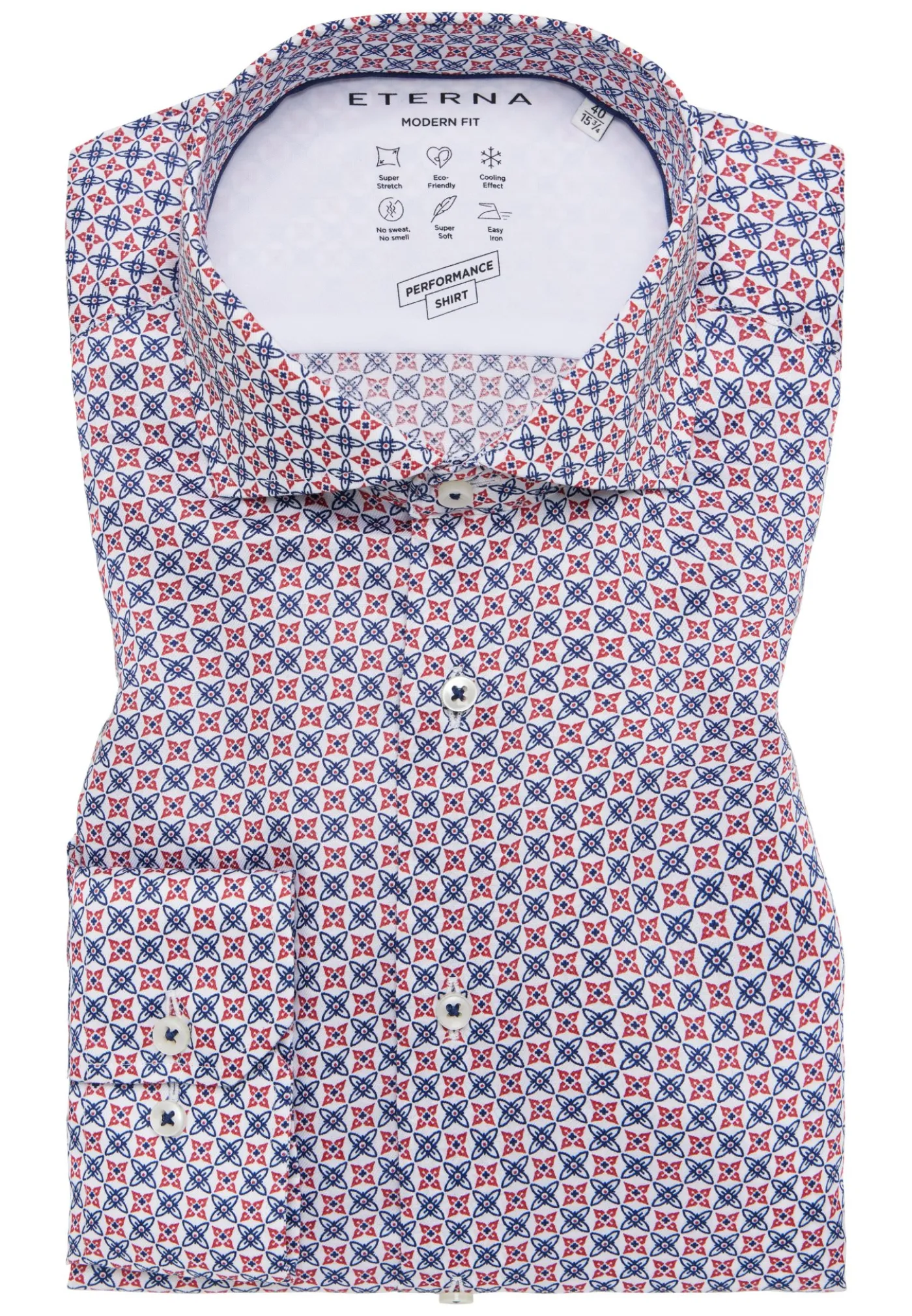 Performance Shirt Natté-Stretch Langarm