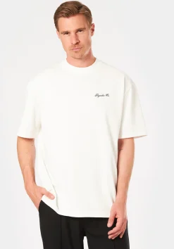 POLION OVERSIZED TEE WASHED WARM WHITE