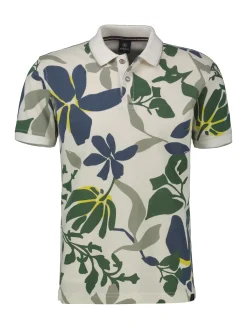 Poloshirt mit floralem Print
