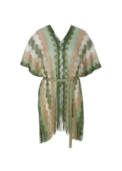 Poncho mit Gürtel