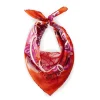 Premium Nickituch aus edler Seide mit Blumenmuster