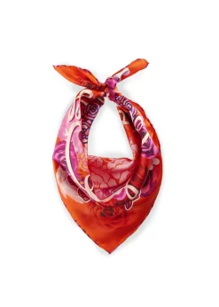 Premium Nickituch aus edler Seide mit Blumenmuster