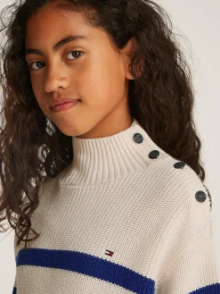 Pullover mit Mock-Rollkragen