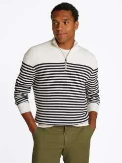 Pullover aus Rippstrick mit Reißverschluss