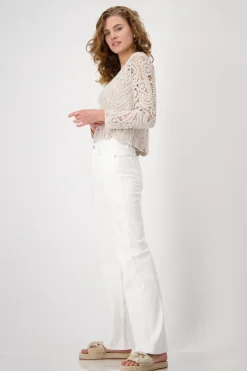 Pullover mit Cornelly-Häkelmuster