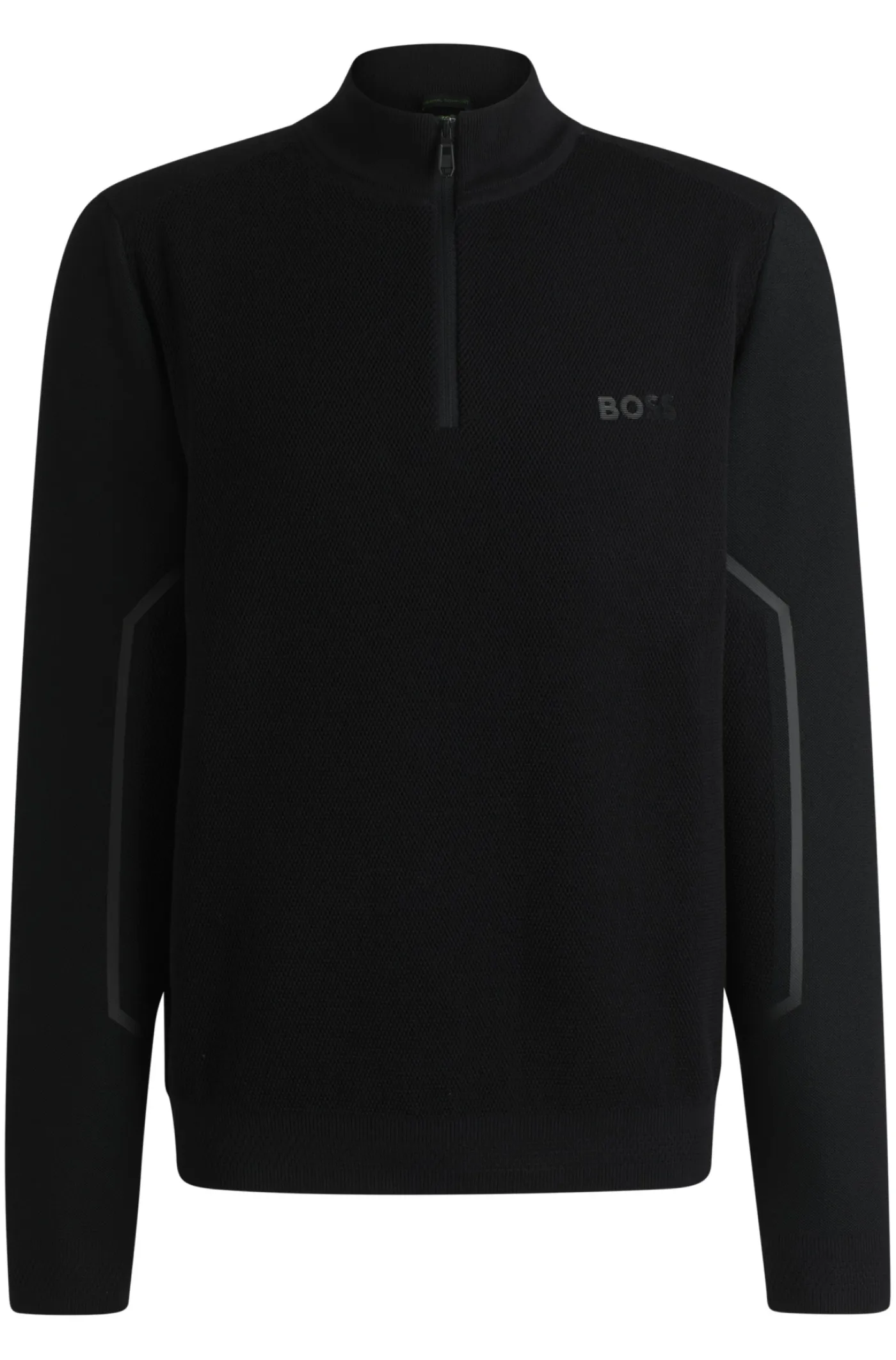 Pullover mit Reißverschluss und Logo-Detail