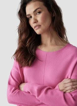 Pullover mit Rundhalsausschnitt und Ziernaht