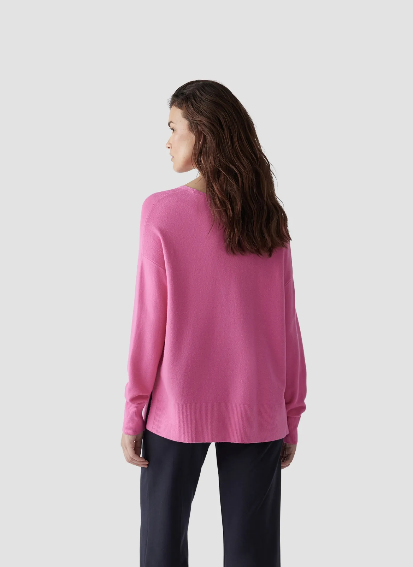 Pullover mit Rundhalsausschnitt und Ziernaht