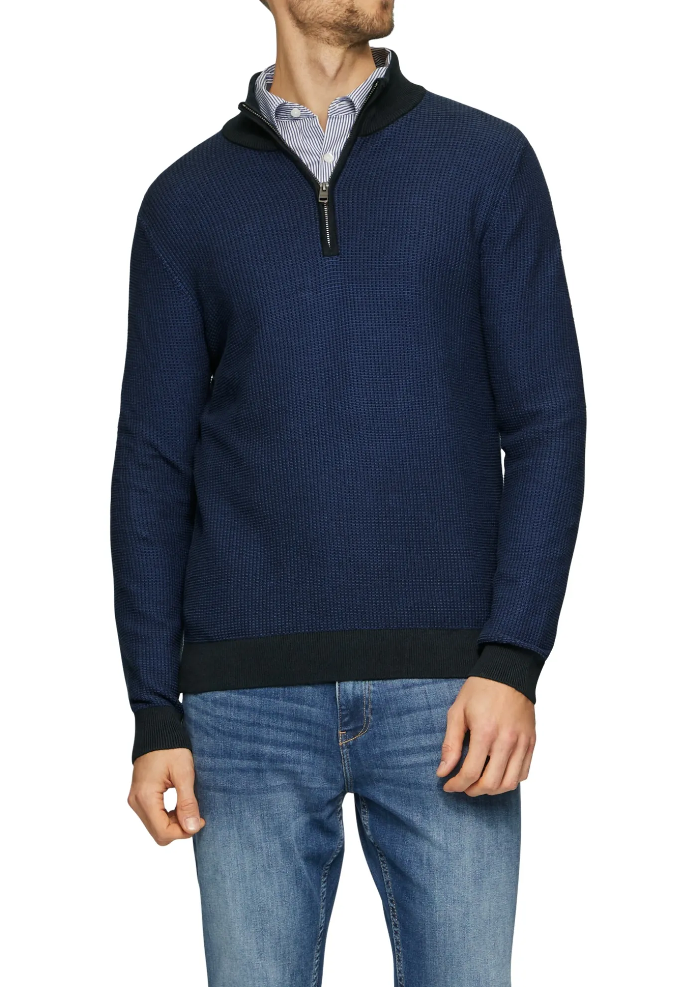 Pullover mit Troyerkragen