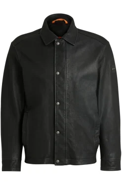 Regular-Fit Jacke aus Leder