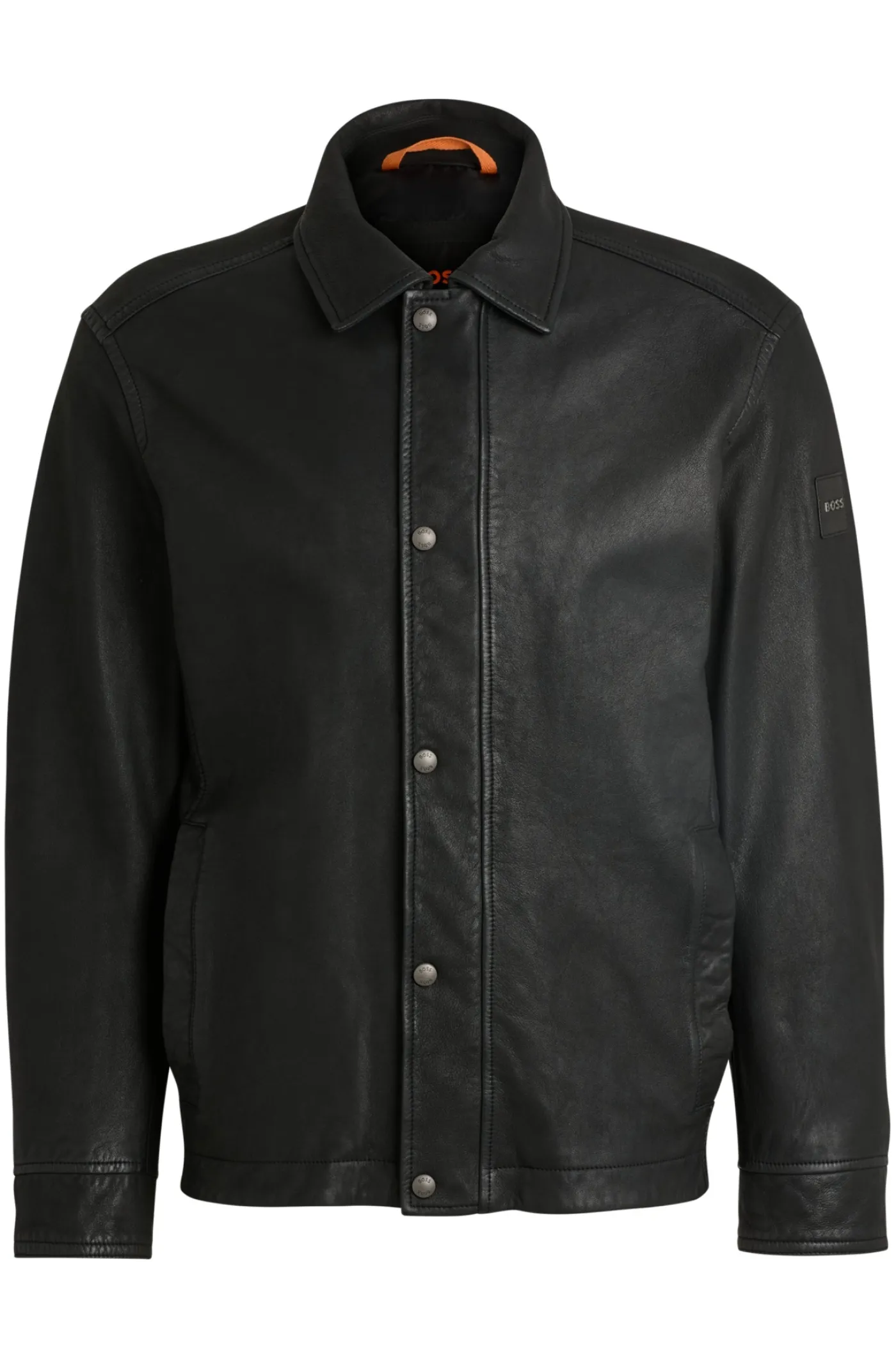 Regular-Fit Jacke aus Leder