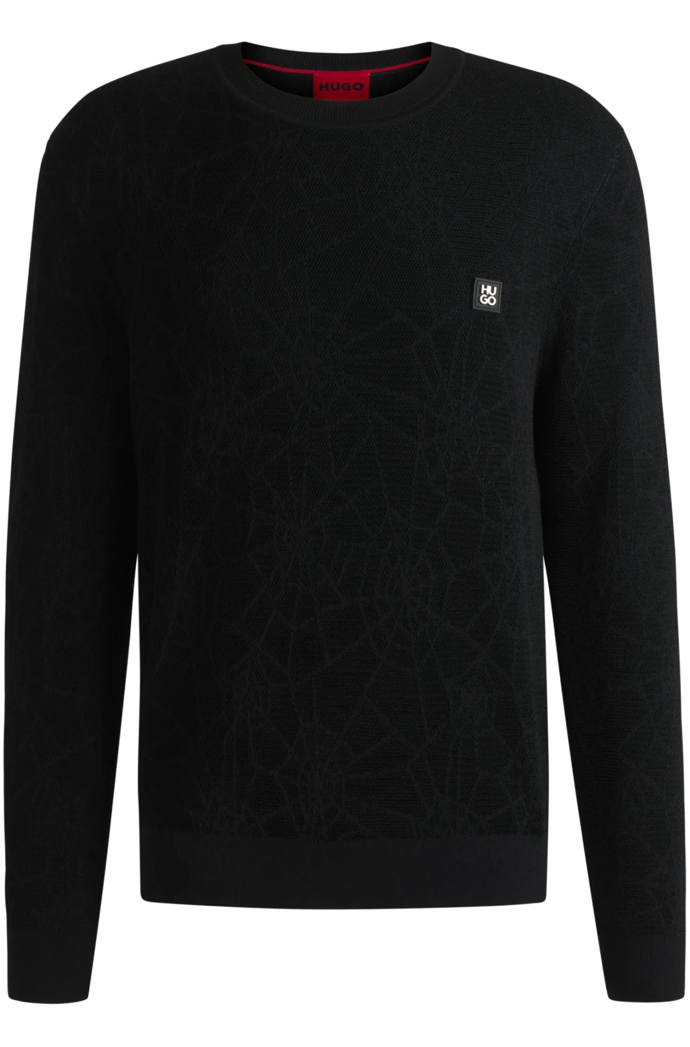 Regular-Fit Pullover mit Spinnennetz-Struktur