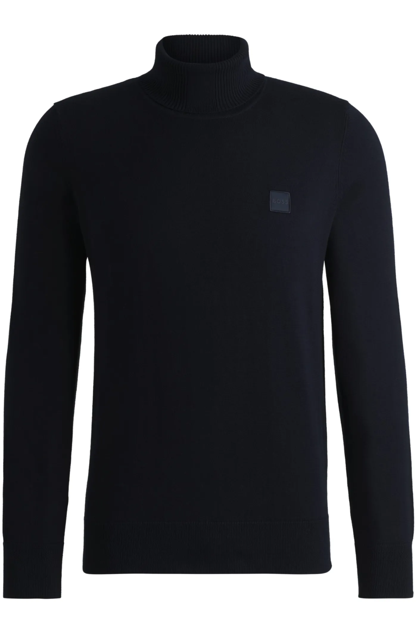Regular-Fit Rollkragenpullover aus Baumwolle mit Kaschmir
