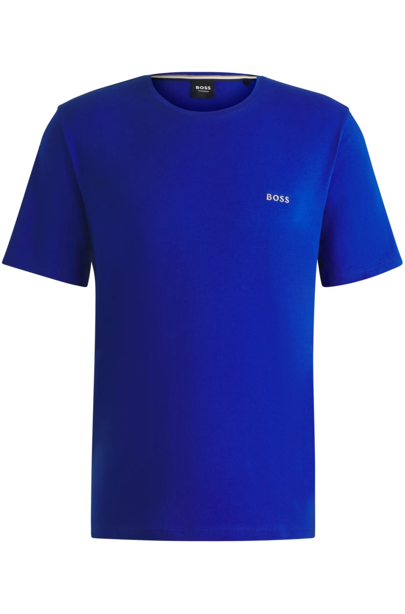 Regular-Fit T-Shirt aus Stretch-Baumwolle mit Logo-Stickerei