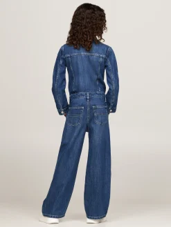 Relaxed Fit Denim Jumpsuit mit weitem Bein