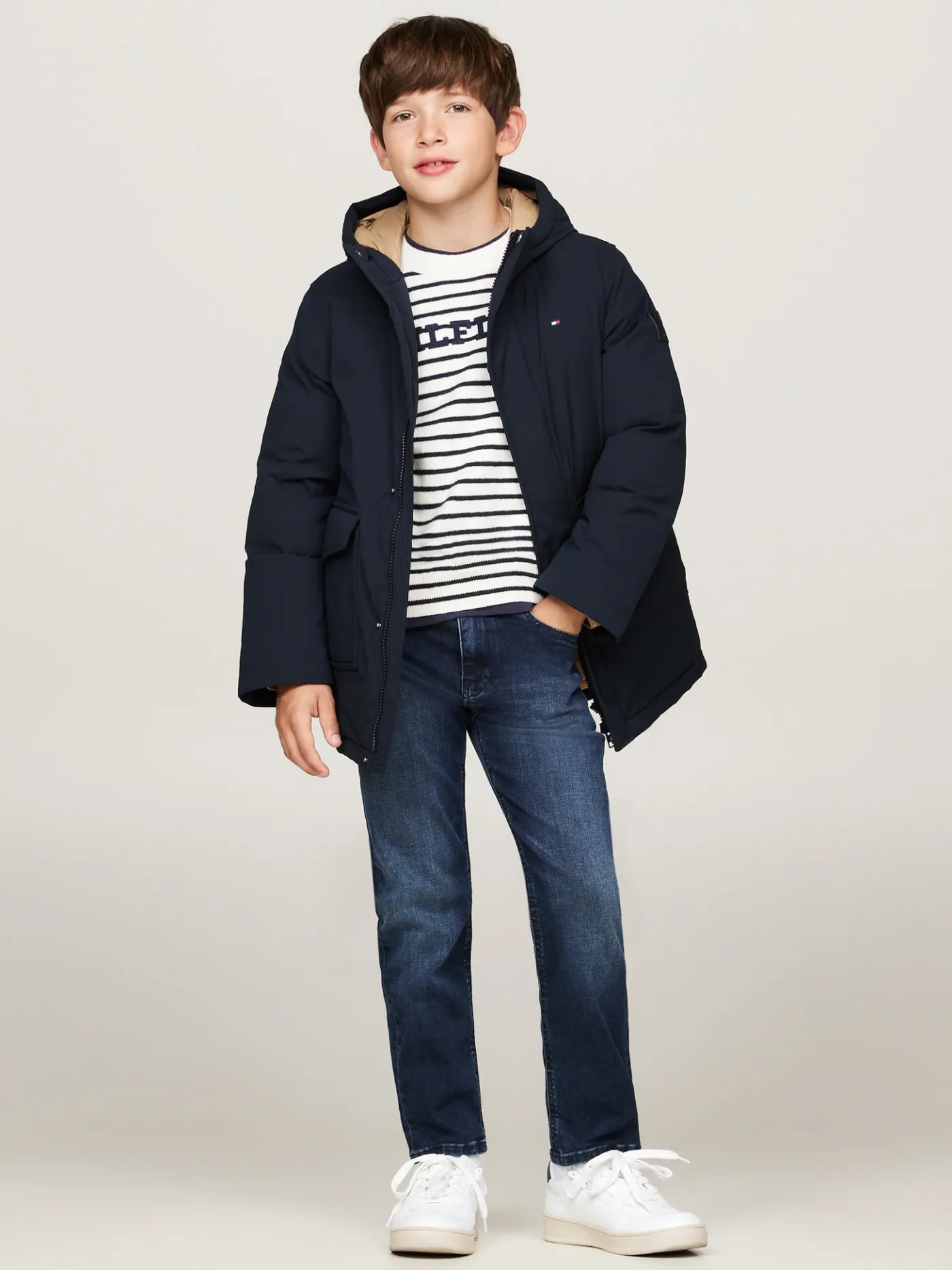 Relaxed Fit Parka mit Kapuze