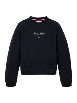 Relaxed Fit Sweatshirt mit Schreibschrift-Logo