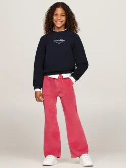 Relaxed Fit Sweatshirt mit Schreibschrift-Logo