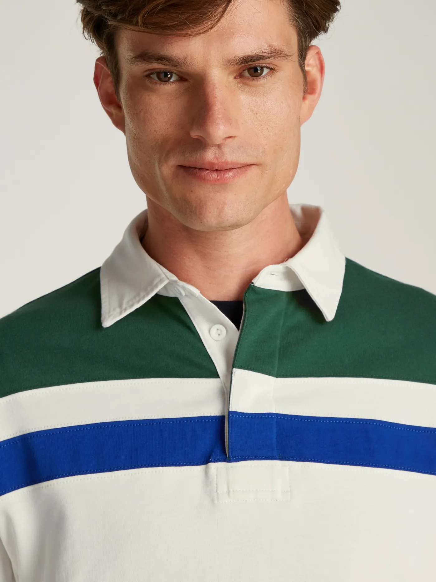 Relaxed Fit Rugby-Shirt im Color Block-Design