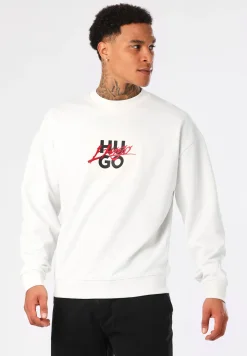 Relaxed-Fit Sweatshirt aus Baumwoll-Terry mit Doppel-Logo